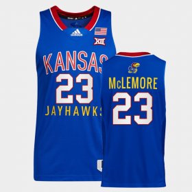 #23 Ben McLemore College Basketball University of Kansas Throwback Men's Royal Jersey 228935-835