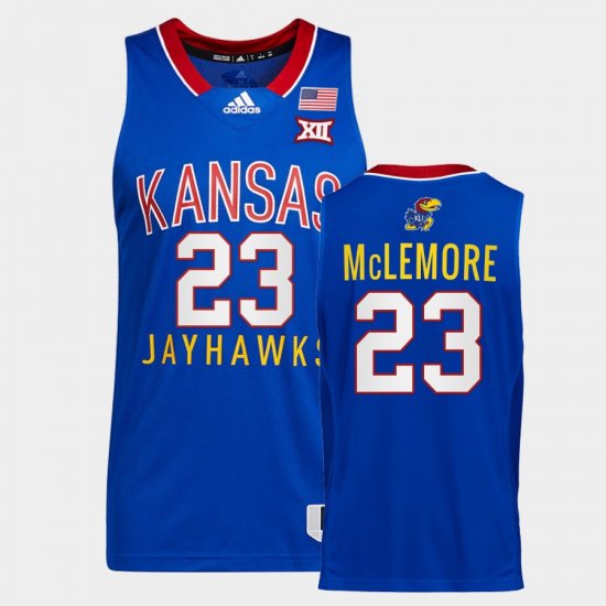 #23 Ben McLemore College Basketball University of Kansas Throwback Men\'s Royal Jersey 228935-835