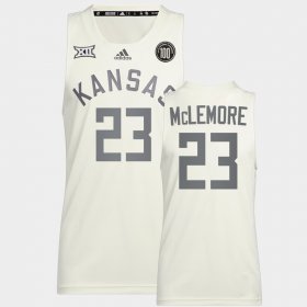 #23 Ben McLemore College Basketball Kansas Jayhawks Reverse Retro Alumni Basketball Men's White Jersey 319773-482