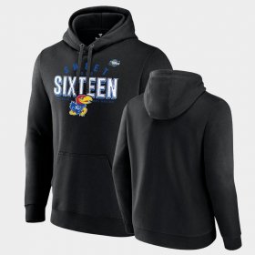 College Basketball Jayhawks 2022 NCAA Tournament March Madness Sweet Sixteen Jumpball Pullover Men's Black Hoodie 315562-723