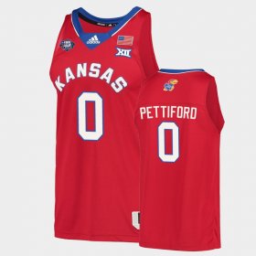 #0 Bobby Pettiford 2022 National Champions Kansas Mens Red Jersey 544144-931