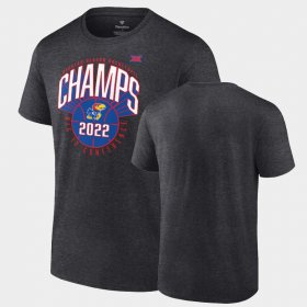 College Basketball Kansas 2022 Big 12 Basketball Regular Season Champions Men Charcoal T-Shirt 298455-991 College Basketball Kansas 2022 Big 12 Basketball Regular Season Champions Men Charcoal T-Shirt 298455-991