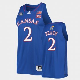 #2 Christian Braun 2022 National Champions Jayhawks Men's Royal Jersey 339071-338