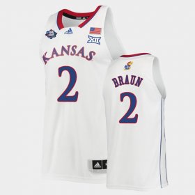 #2 Christian Braun 2022 National Champions Kansas Men White Jersey 441624-133