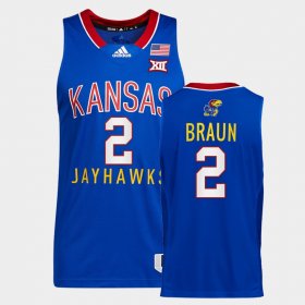 #2 Christian Braun College Basketball Kansas Throwback Men Royal Jersey 484401-128