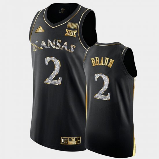 #2 Christian Braun College Basketball Jayhawks Diamond Edition Men\'s Black Jersey 662654-991