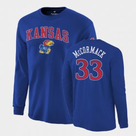 #33 David McCormack 2022 National Champions Kansas Long Sleeve Men Royal T-Shirt 774104-635 #33 David McCormack 2022 National Champions Kansas Long Sleeve Men Royal T-Shirt 774104-635