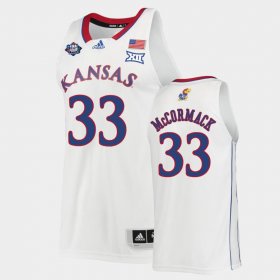 #33 David McCormack 2022 National Champions Kansas Men's White Jersey 595595-683