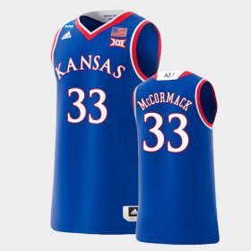 #33 David McCormack March Madness Kansas 2022 NCAA Replica Basketball Men's Royal Jersey 879745-125