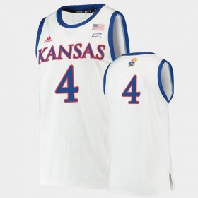 #4 Gradey Dick Authentic University of Kansas Basketball Men's White Jersey 703396-639