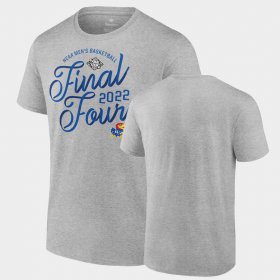 College Basketball University of Kansas 2022 NCAA March Madness Final Four Time Out Men's Gray T-Shirt 770386-892 College Basketball University of Kansas 2022 NCAA March Madness Final Four Time Out Men's Gray T-Shirt 770386-892