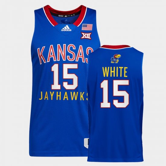 #15 Jo Jo White College Basketball Kansas Jayhawks Throwback Men Royal Jersey 868602-137