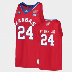 #24 KJ Adams Jr. 2022 National Champions University of Kansas Men's Red Jersey 611922-442