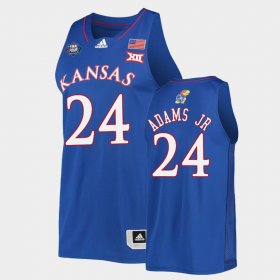 #24 KJ Adams Jr. 2022 National Champions Kansas Jayhawks Mens Royal Jersey 968236-219