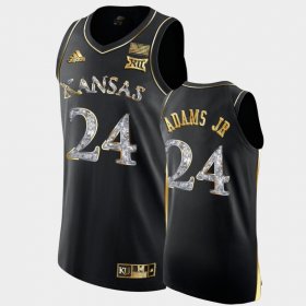 #24 KJ Adams Jr. College Basketball Jayhawks Diamond Edition Men's Black Jersey 406133-684