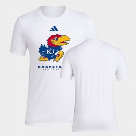 On Court Kansas Jayhawks Fresh Mens White T-Shirt 889901-137 On Court Kansas Jayhawks Fresh Mens White T-Shirt 889901-137