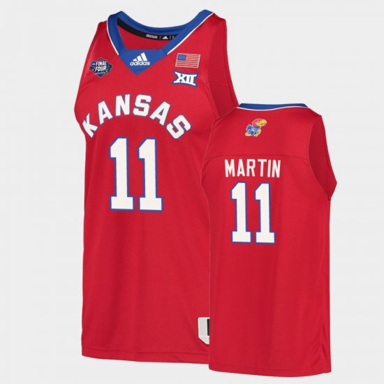 #11 Remy Martin 2022 National Champions Kansas Men\'s Red Jersey 973659-613