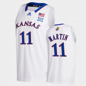 #11 Remy Martin College Basketball University of Kansas Home Mens White Jersey 814501-947