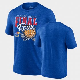College Basketball Kansas 2022 NCAA March Madness Final Four Banners Triblend Men's Royal T-Shirt 770911-723 College Basketball Kansas 2022 NCAA March Madness Final Four Banners Triblend Men's Royal T-Shirt 770911-723