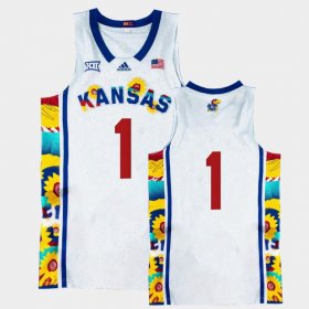 #1 College Basketball Jayhawks Basketball Men's Sunflower Showdown Jersey 610718-886