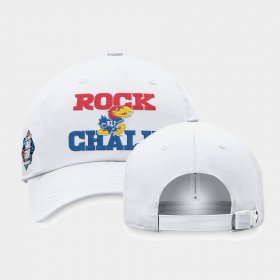 University of Kansas 2022 March Madness Final Four Top of the World Crew Adjustable Unisex White Hat 844631-698