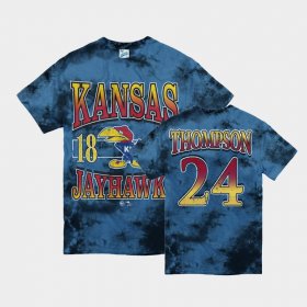 #24 Bryce Thompson Vintage Tubular Jayhawks Retro Tie-Dye Mens Blue T-Shirt 495989-930 #24 Bryce Thompson Vintage Tubular Jayhawks Retro Tie-Dye Mens Blue T-Shirt 495989-930