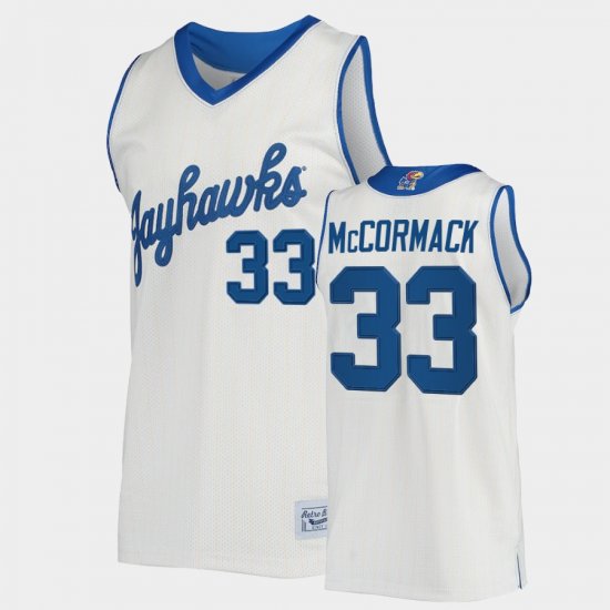 #33 David McCormack Commemorative Basketball Kansas Commemorative Classic College Mens Cream Jersey 394301-531