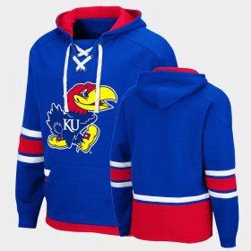 College Hockey 3.0 Kansas Lace-up Mens Royal Hoodie 196371-626