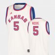 #5 Charlie Moore Hardwood Classics Kansas Jayhawks College Basketball Mens Cream Jersey 929353-554