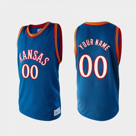 #00 Custom Alumni Kansas College Basketball Men\'s Royal Jersey 432572-151