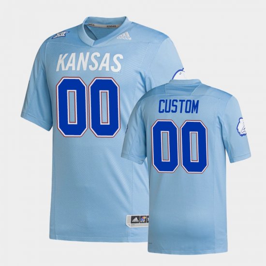 #00 Custom Premier Kansas Strategy Mens Light Blue Jersey 905863-508