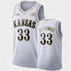 #33 David McCormack Golden Edition Kansas Limited Men's White Jersey 493265-548