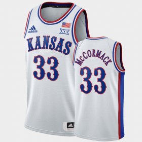 #33 David McCormack 1990s Throwback Kansas Mens White Jersey 419639-571