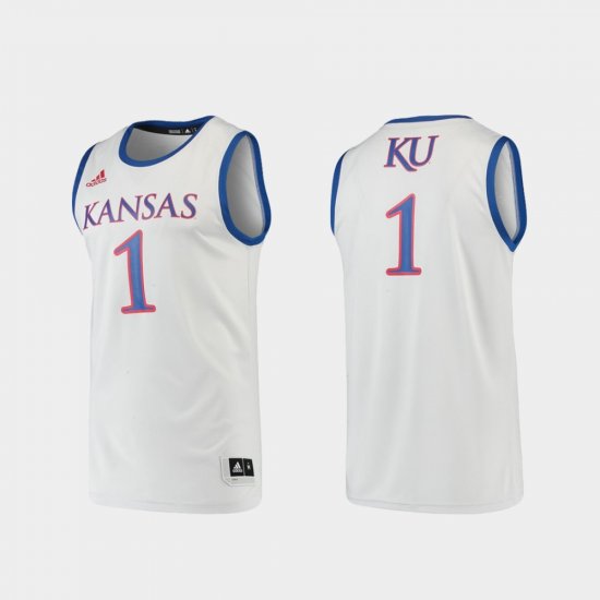 #1 Basketball Swingman Kansas Jayhawks Men\'s Gray Jersey 380172-467