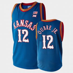 #12 Kelly Oubre Jr. College Basketball Kansas Suns Mens Royal Jersey 196247-218