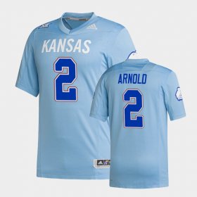 #2 Lawrence Arnold Premier Kansas Jayhawks Strategy Men's Light Blue Jersey 413604-537