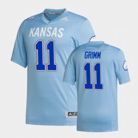 #11 Luke Grimm Premier Kansas Jayhawks Strategy Men Light Blue Jersey 813088-294 #11 Luke Grimm Premier Kansas Jayhawks Strategy Men Light Blue Jersey 813088-294