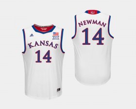 #14 Malik Newman College Basketball University of Kansas Men White Jersey 564798-514