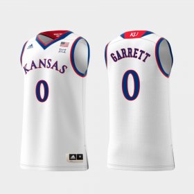 #0 Marcus Garrett Replica University of Kansas Swingman College Basketball Mens White Jersey 637629-817