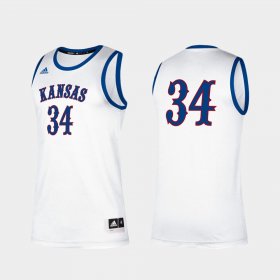 #34 Paul Pierce Alumni Kansas Jayhawks Classic Men White Jersey 456182-559