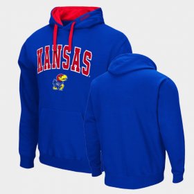 Arch & Logo 2.0 University of Kansas Pullover Men Royal Hoodie 753305-277