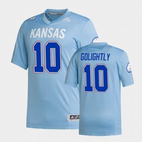 #10 Tristan Golightly Premier Kansas Jayhawks Strategy Mens Light Blue Jersey 292133-322 #10 Tristan Golightly Premier Kansas Jayhawks Strategy Mens Light Blue Jersey 292133-322