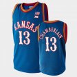 #13 Wilt Chamberlain College Basketball Kansas Retired Player Men's Royal Jersey 819471-951